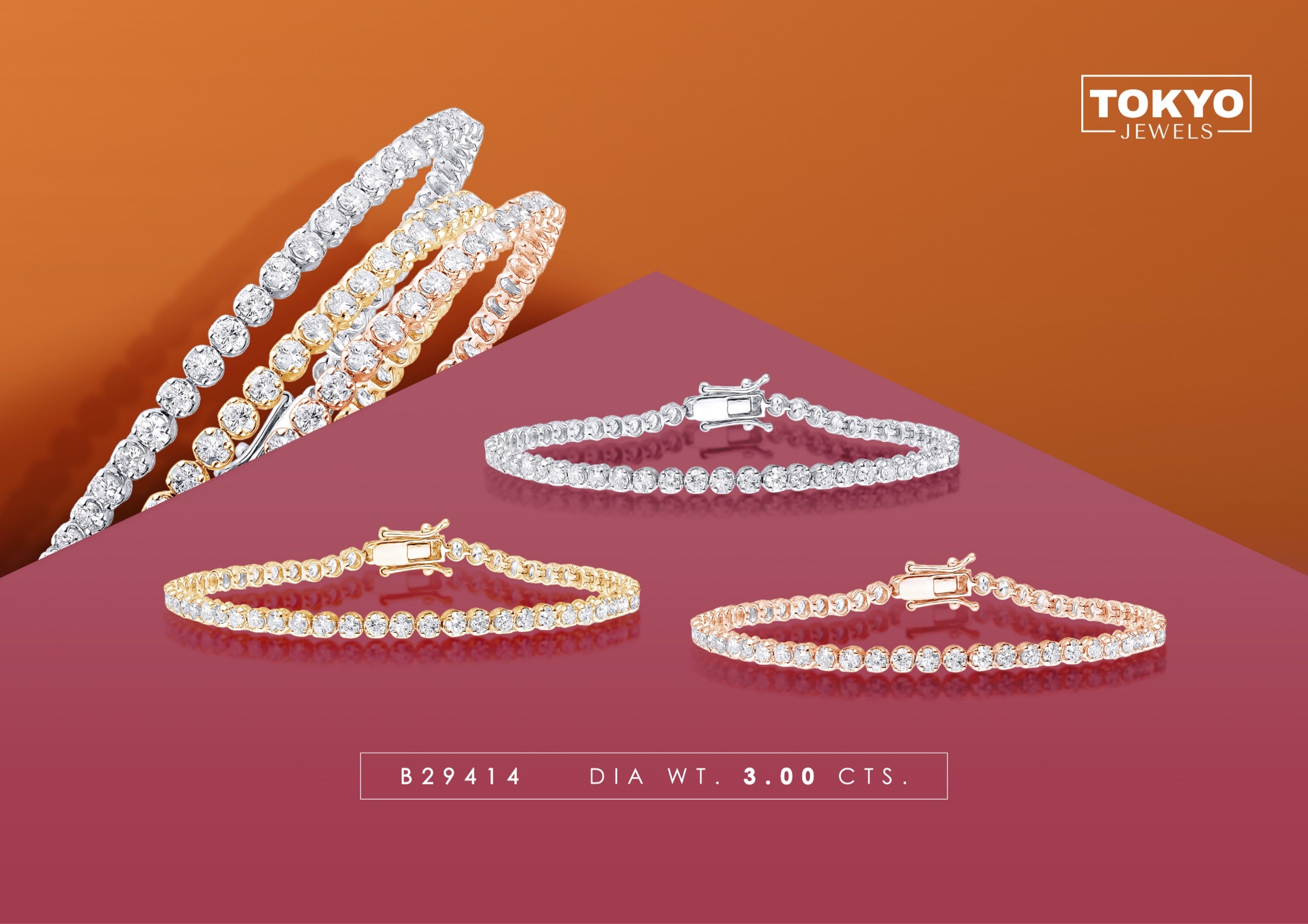 Diamond Tennis Bracelet 3.0 cts